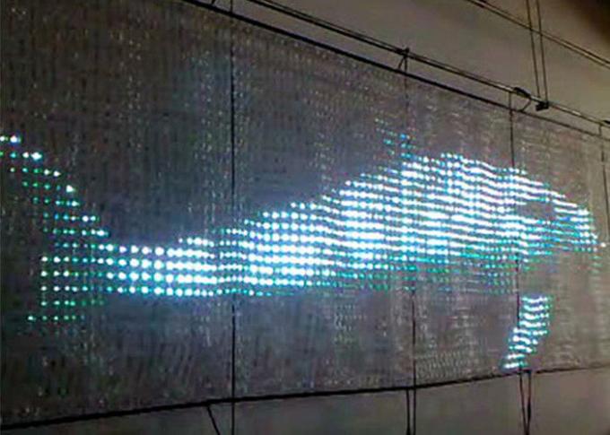 広告 LED の網目スクリーン P30mm LED のカーテンの表示柔らかく、適用範囲が広いビデオ・ディスプレイ