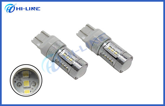 サムスン15pcs SMD T20 LEDの球根7443 7440 15w高い発電LEDプロジェクター逆のバックアップ ライトDRL