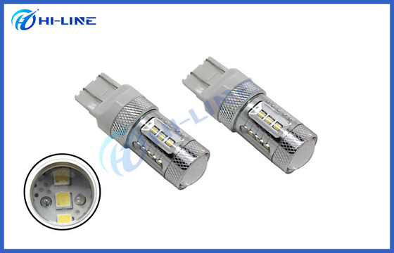 サムスン15pcs SMD T20 LEDの球根7443 7440 15w高い発電LEDプロジェクター逆のバックアップ ライトDRL